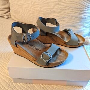 Birkenstock Papillio Solely wedge sandals sz 37